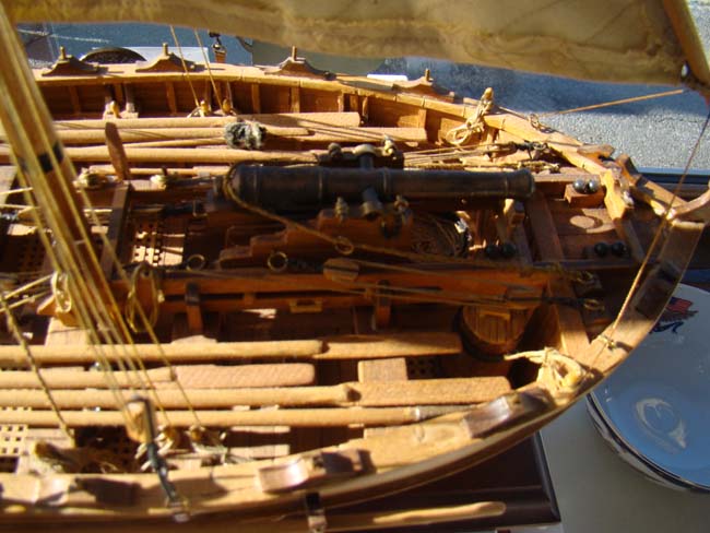 A highly detailed 1:16 scale model of an early 19th century British gunboat — image 4